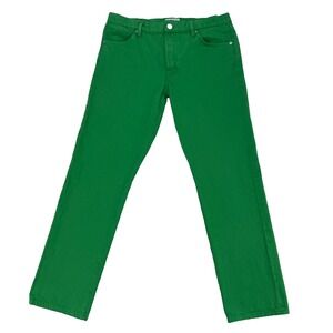 Frame Jeans Womens Le Slouch Grass Green Sz 27 Relaxed Fit Colorful 32 x 28
